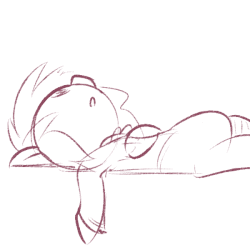 Size: 600x600 | Tagged: safe, artist:whydomenhavenipples, fly, animated, clothes, generic pony, lineart, nose in the air, sleeping, snoring