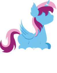 Size: 2889x3652 | Tagged: safe, artist:simonk0, oc, oc only, oc:parcly taxel, alicorn, pony, alicorn oc, cloud, high res, horn, horn ring, minimalist, simple background, sitting, solo, transparent background, vector