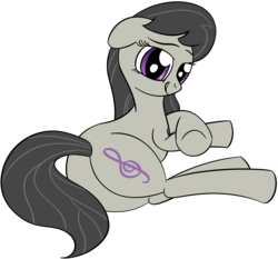 Size: 2679x2500 | Tagged: safe, artist:datapony, octavia melody, earth pony, pony, g4, butt, female, high res, plot, simple background, solo, transparent background
