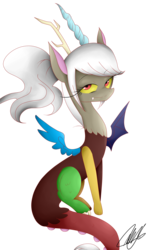 Size: 3000x5000 | Tagged: safe, artist:sofialurax, discord, g4, eris, rule 63, solo