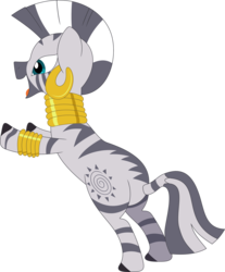 Size: 2951x3561 | Tagged: safe, artist:porygon2z, zecora, zebra, g4, what about discord?, bipedal, bipedal leaning, female, high res, leaning, simple background, solo, transparent background, vector