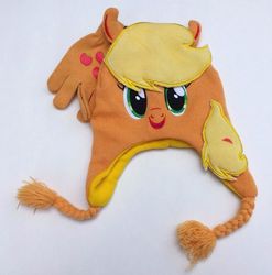 Size: 1161x1175 | Tagged: safe, applejack, g4, clothes, cute, gloves, hat, irl, merchandise, photo