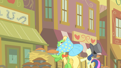 Size: 1280x720 | Tagged: safe, screencap, bon bon, sweetie drops, earth pony, pony, g4, my little pony: friendship is magic, over a barrel