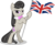 Size: 7321x6010 | Tagged: safe, artist:lazypixel, octavia melody, earth pony, pony, g4, absurd resolution, bipedal, britain, britavia, british, female, flag, holding a flag, looking at you, short adventure in the comments, simple background, solo, transparent background, union jack, united kingdom, vector
