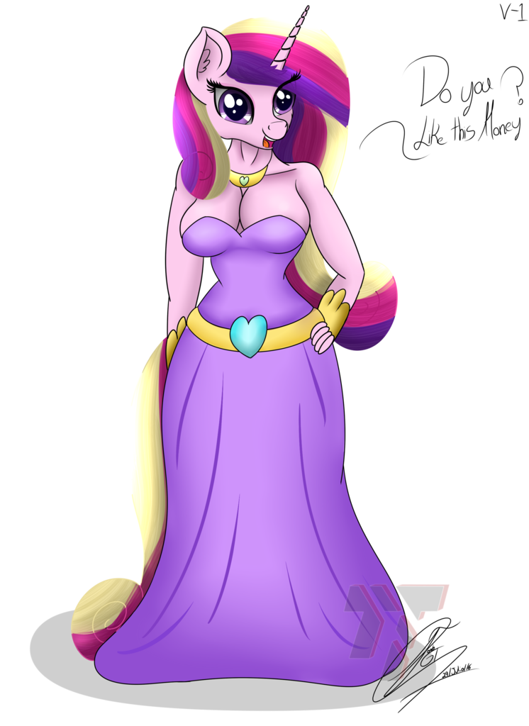 1211861 Suggestive Artistnexcoyotlgt Princess Cadance Anthro G4 Breasts Cleavage 6424