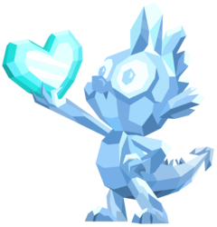 Size: 7000x7300 | Tagged: safe, artist:tardifice, spike, g4, twilight's kingdom, absurd resolution, crystal heart, simple background, spike statue, spike's statue, statue, transparent background, vector