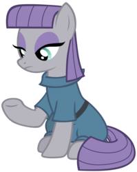 Size: 7000x8800 | Tagged: safe, artist:tardifice, maud pie, g4, hearthbreakers, absurd resolution, female, raised hoof, simple background, solo, transparent background, vector