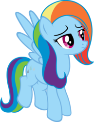 Size: 1024x1324 | Tagged: safe, artist:blah23z, rainbow dash, sunshower, g4, female, recolor, solo