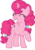 Size: 1024x1448 | Tagged: safe, artist:blah23z, pinkie pie, sugar belle, pony, unicorn, g4, ^^, eyes closed, female, fusion, grin, mare, raised hoof, recolor, simple background, smiling, solo, transparent background