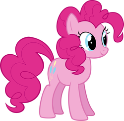 Size: 1806x1758 | Tagged: safe, artist:elibrony, pinkie pie, g4, three's a crowd, female, simple background, solo, vector, white background