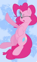 Size: 960x1600 | Tagged: safe, artist:mr.mass, pinkie pie, g4, female, one eye closed, smiling, solo, wink