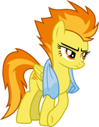 Size: 5075x6505 | Tagged: safe, artist:fruft, spitfire, pegasus, pony, g4, newbie dash, .svg available, absurd resolution, female, leaning, show accurate, simple background, solo, towel, transparent background, vector