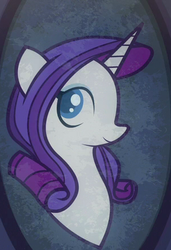 Size: 301x440 | Tagged: safe, screencap, rarity, pony, g4, the saddle row review, beautiful, painting, portrait