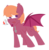 Size: 1280x1316 | Tagged: safe, artist:mr-degration, oc, oc only, oc:capillary, bat pony, pony, bat pony oc, cross of st peter, pictogram, simple background, solo, speech bubble, transparent background