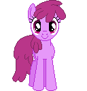 Size: 128x133 | Tagged: safe, artist:onil innarin, derpibooru exclusive, berry punch, berryshine, pony, c:, female, looking at you, mare, pixel art, solo
