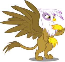 Size: 5000x4761 | Tagged: safe, artist:dashiesparkle, gilda, griffon, g4, the lost treasure of griffonstone, absurd resolution, bipedal, female, simple background, solo, transparent background, vector