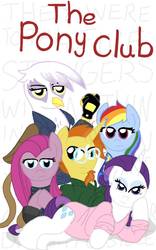 Size: 800x1280 | Tagged: safe, artist:mlparistisccsketch, gilda, pinkie pie, rainbow dash, rarity, sunburst, griffon, g4, movie poster, parody, pinkamena diane pie, the breakfast club