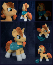 Size: 984x1200 | Tagged: safe, artist:valmiiki, sunburst, g4, glow in the dark, irl, photo, plushie, solo