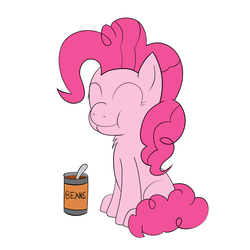 Size: 1500x1500 | Tagged: dead source, safe, artist:php47, pinkie pie, g4, beans, eating, food, pink horse daily