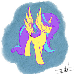 Size: 900x900 | Tagged: safe, artist:eat-at-eriks, oc, oc only, alicorn, pony, solo