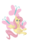 Size: 2400x3840 | Tagged: safe, artist:neko-luvz, fluttershy, g4, cutie mark, cutie mark background, female, high res, hoof on chin, looking at you, simple background, sitting, small wings, solo, spread wings, transparent background