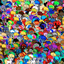 Size: 500x500 | Tagged: safe, oc, oc only, pony, pony town, afk, afk party, animated