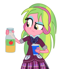 Size: 923x865 | Tagged: safe, artist:spgzminty55, lemon zest, equestria girls, g4, clothes, crystal prep academy uniform, school uniform