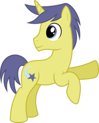 Size: 6400x7923 | Tagged: safe, artist:parclytaxel, comet tail, g4, .svg available, absurd resolution, looking back, male, pointing, raised hoof, rearing, simple background, solo, transparent background, vector