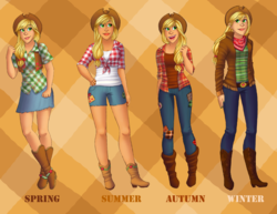 Size: 2349x1813 | Tagged: safe, artist:starvampiress13, applejack, human, g4, humanized, outfit