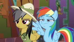 Size: 1920x1080 | Tagged: safe, screencap, daring do, rainbow dash, pony, g4, stranger than fan fiction, faic, rainbow dash is best facemaker, smug