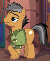 Size: 547x665 | Tagged: safe, screencap, quibble pants, earth pony, pony, g4, stranger than fan fiction, crossed hooves, male, smug, solo, stallion, stupid sexy quibble pants
