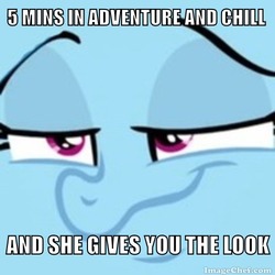 Size: 500x500 | Tagged: safe, edit, edited screencap, screencap, rainbow dash, g4, stranger than fan fiction, caption, cropped, faic, image macro, innuendo, meme, netflix and chill