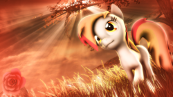 Size: 1920x1080 | Tagged: safe, artist:star-lightstarbright, oc, oc only, 3d, crepuscular rays, solo