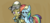 Size: 1006x467 | Tagged: safe, artist:mojo1985, daring do, rainbow dash, g4, my little pony: friendship is magic, stranger than fan fiction, hug, scene interpretation, winghug, wings