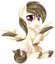 Size: 1024x1179 | Tagged: safe, artist:xnightmelody, oc, oc only, oc:soft spot, pegasus, pony, pegasus oc, solo