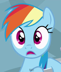 Size: 349x409 | Tagged: safe, screencap, rainbow dash, pony, g4, stranger than fan fiction, female, mare, solo