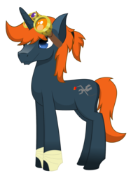 Size: 1211x1615 | Tagged: safe, artist:longct18, oc, oc only, pony, unicorn, goggles, inventor, male, stallion