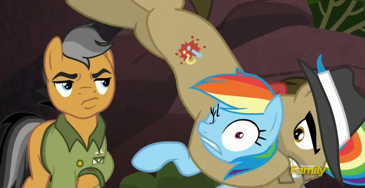 Safe Screencap Biff Quibble Pants Rainbow Dash Earth