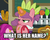 Size: 925x737 | Tagged: safe, edit, edited screencap, screencap, carrot bun, minuette, strawberry parchment, pony, unicorn, g4, my little pony: friendship is magic, stranger than fan fiction, background pony, female, filly, impact font, magic, mare, solo focus, telekinesis, text edit