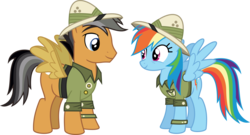 Size: 5362x2901 | Tagged: safe, artist:gebos97531, quibble pants, rainbow dash, g4, stranger than fan fiction, .svg available, simple background, transparent background, vector