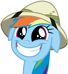Size: 1458x1594 | Tagged: safe, artist:jp, derpibooru exclusive, rainbow dash, g4, stranger than fan fiction, .svg available, cute, dashabetes, female, floppy ears, grin, happy, simple background, smiling, solo, squee, svg, transparent background, vector