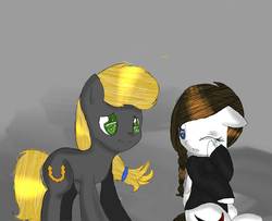 Size: 1182x959 | Tagged: safe, artist:kovich-kaskovh, oc, oc only, crying, cute, female, male, sad, shipping, sitting, straight