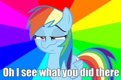 Size: 972x640 | Tagged: safe, rainbow dash, g4, stranger than fan fiction, faic, meme, reaction, text