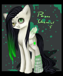 Size: 1550x1850 | Tagged: safe, artist:anuhanele, oc, oc only, oc:poison chemist, clothes, socks