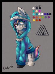 Size: 2556x3462 | Tagged: safe, artist:akiiri, oc, oc only, oc:rin, earth pony, pony, clothes, earth pony oc, high res, hoodie, reference sheet, smiling, solo