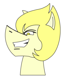 Size: 699x850 | Tagged: safe, artist:combatkaiser, ambiguous race, gem (race), gem pony, pony, female, mare, ponified, simple background, smirk, smug, solo, steven universe, transparent background, yellow pearl (steven universe)