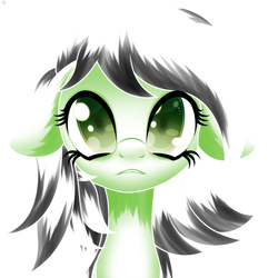 Size: 872x872 | Tagged: safe, artist:an-m, oc, oc only, oc:anon, oc:filly anon, female, filly, floppy ears, rule 63, sad, solo