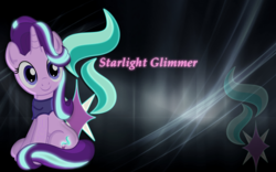 Size: 1920x1200 | Tagged: safe, artist:knightdarion, starlight glimmer, g4, cutie mark, glowing, sitting, vector, wallpaper