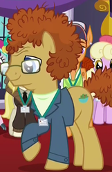 Size: 324x500 | Tagged: safe, screencap, dr. steve brule, free throw, luckette, march gustysnows, silver berry, earth pony, pony, g4, princess spike, background pony, male, stallion, steve brule, tim and eric, tim and eric awesome show great job