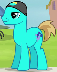 Size: 382x477 | Tagged: safe, screencap, bottled water (g4), pony, g4, leap of faith, background pony, solo